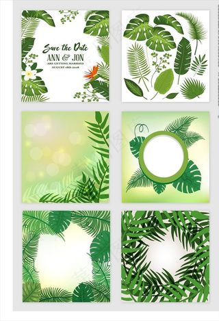 森系 小清新手绘 花水彩风婚图片