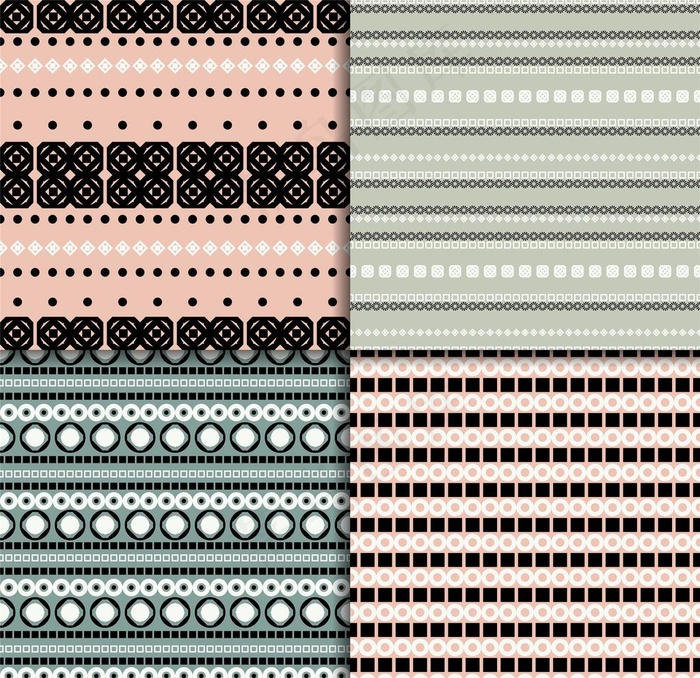 北欧小清新简约几何图案图片