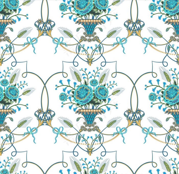 花型矢量循环素材图片