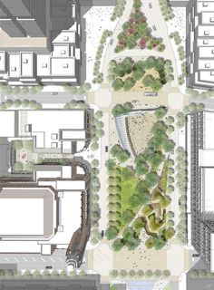 *风格景观总平面PSD素材图片