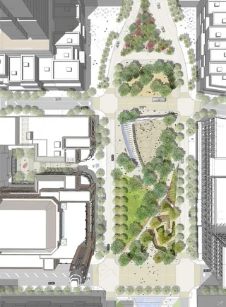 *风格景观总平面PSD素材图片