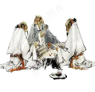 古代人物插画图片