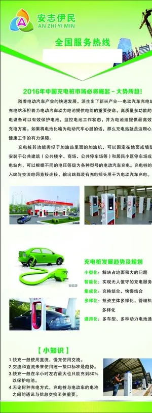充电桩易拉宝图片