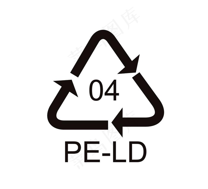 PE-LD回收标志图片