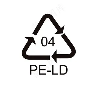PE-LD回收标志图片