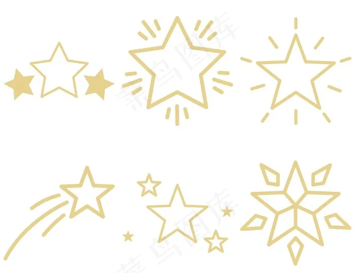 星星图片psd模版下载