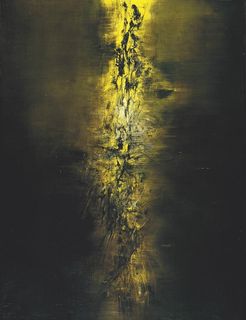 赵无极 油画 抽象风景画 装饰图片