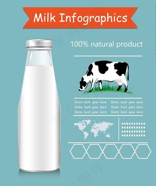 牛奶海报设计图片