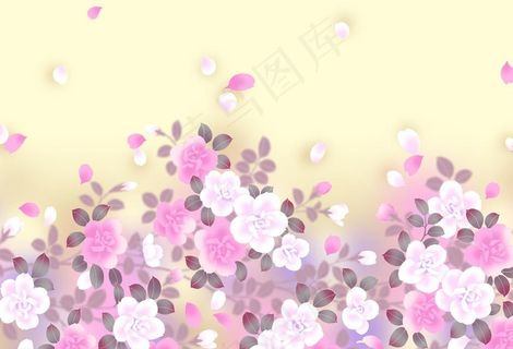 梦幻花纹背景图片