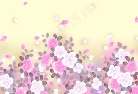 梦幻花纹背景图片 梦幻花纹背景图片