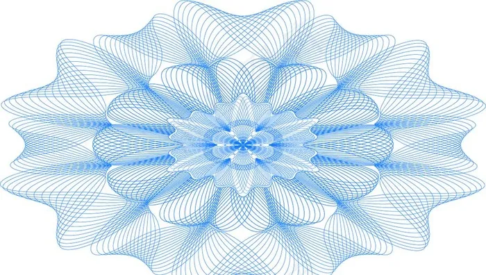漂亮的防伪团花底纹图片ai矢量模版下载