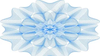 漂亮的防伪团花底纹图片