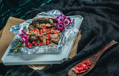 锡纸花蛤30元美食图图片