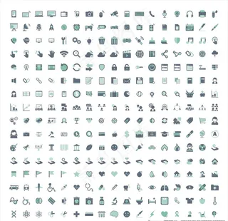 商务简约图标ICON设计图片