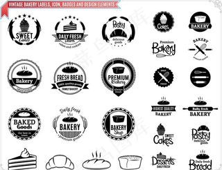 美食面点标签图片