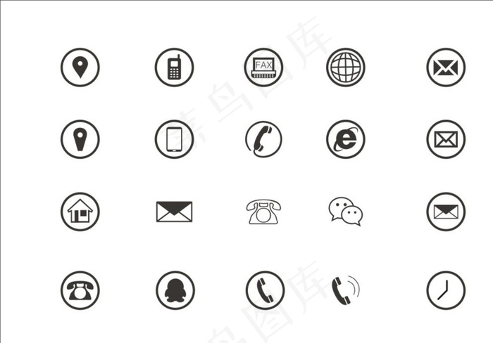 电话图标名片图标图片