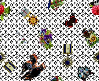 大牌 lv  数码印花 男装图片