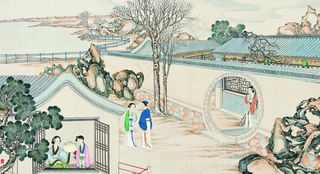 古代市井工笔画图片