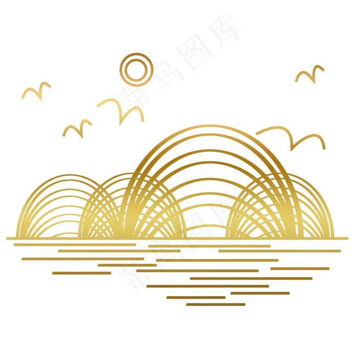 中国风渐变元素图片