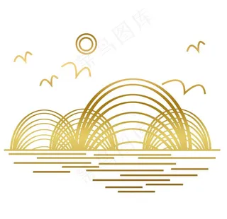 中国风渐变元素图片