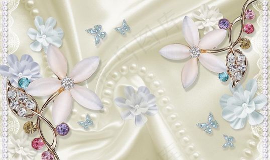 珍珠背景墙图片