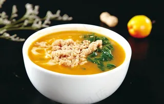 南瓜糊汤面图片