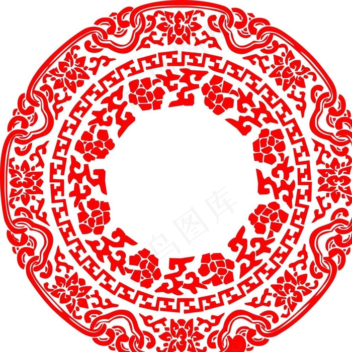 花纹图片cdr矢量模版下载
