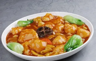 汁板栗焖鱼腐图片