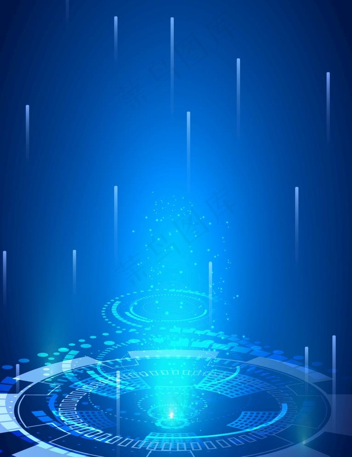蓝色科技背景图片eps,ai矢量模版下载