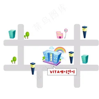 商业街立体图标图片