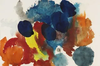 复古色彩油画抽象艺术装饰画图片