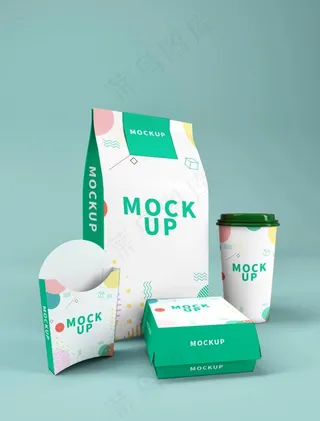 炸鸡包装盒样机图片