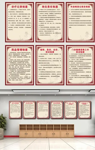 中医医院规章制度牌图片