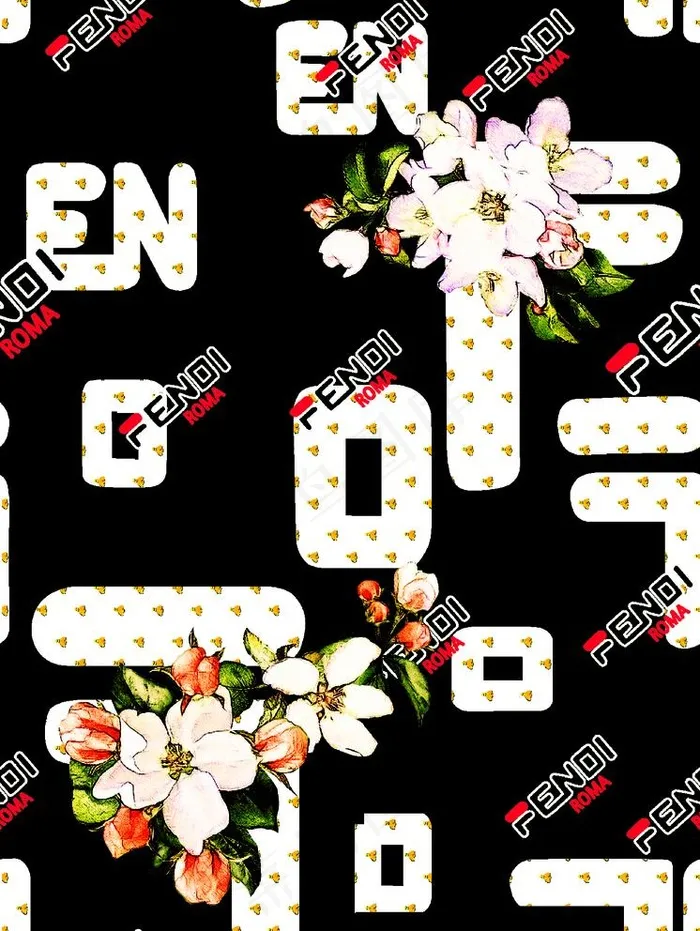 字母花朵图片