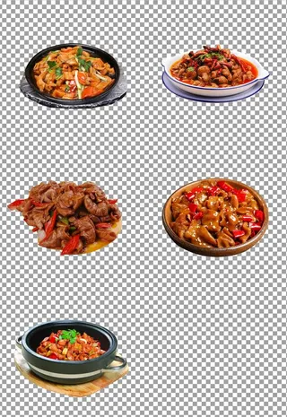 干锅铁板肥肠图片