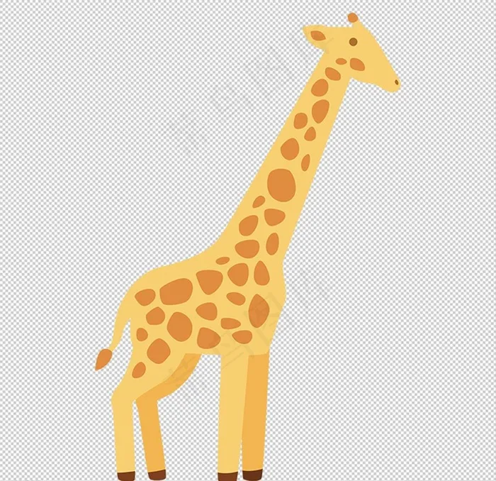 卡通长颈鹿图片