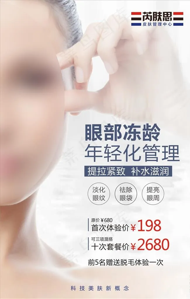 眼部管理海报图片cdr矢量模版下载