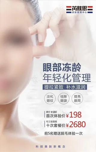 眼部管理海报图片