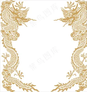 矢量龙纹图案图片
