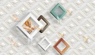 几何背景墙图片