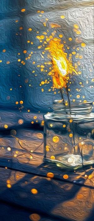 火柴 星光 玻璃瓶  背景 场图片