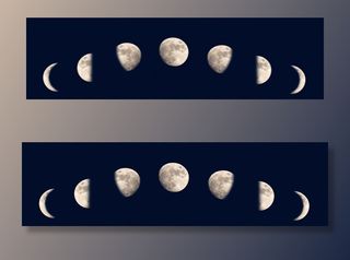 月亮变化图片