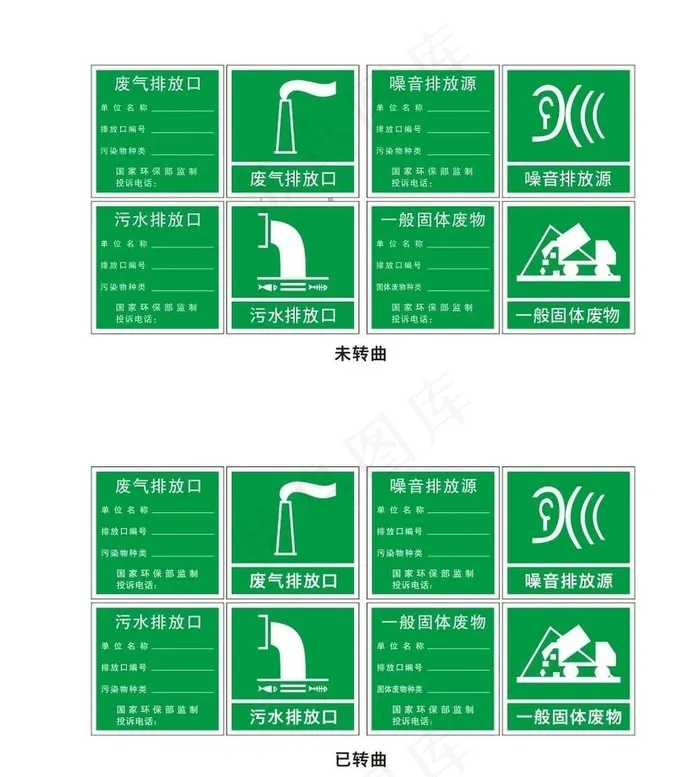 污水排放口图片cdr矢量模版下载