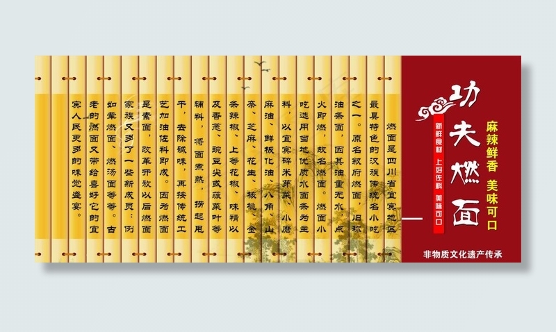 燃面简介图片cdr矢量模版下载