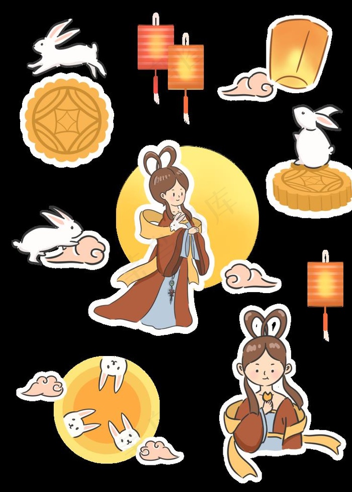 中秋素材图片psd模版下载