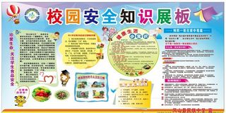 中学校园安全知识展板图片