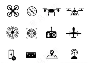 无人机 无人机图标图片