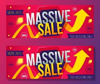 促销时尚条幅图片