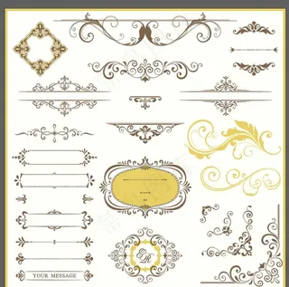 花纹边框 欧式花纹 精美花纹,图片