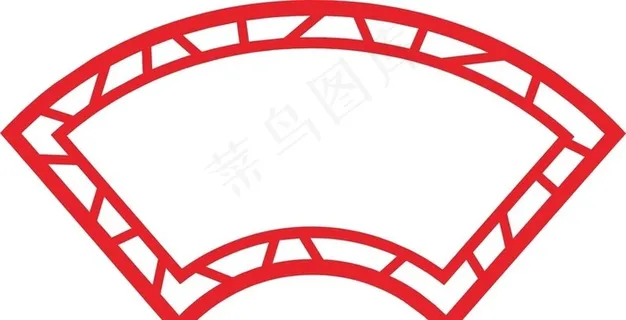 扇形边框雕刻图片